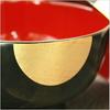 Karin zoni bowl with black with red Echizen made in single item Honpo, lid, Yorokobi, interior, lacquerware, Japan,