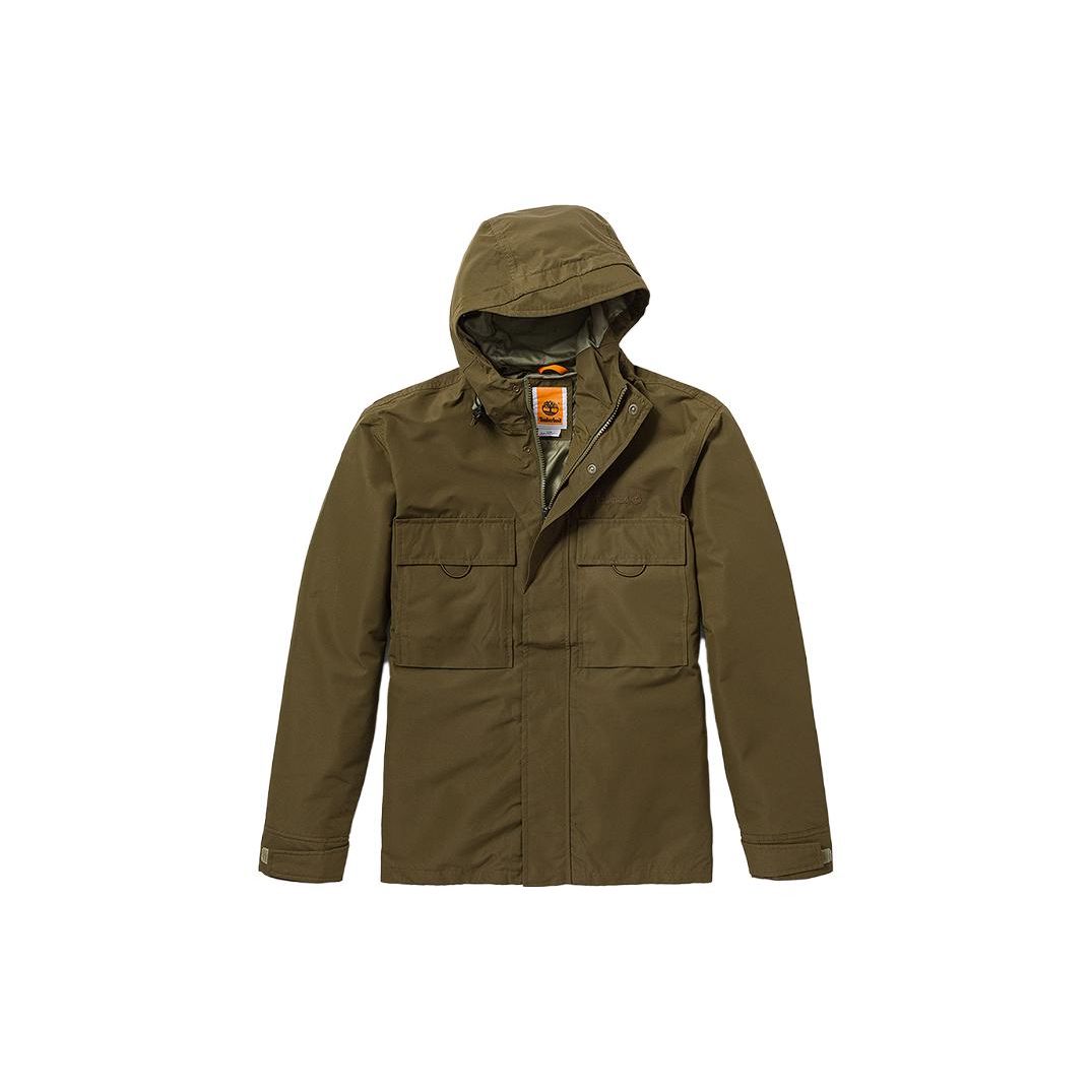 Timberland Olive Green Multi-Pocket Hooded Outdoor Field Jacket A2MW4-302 2XL