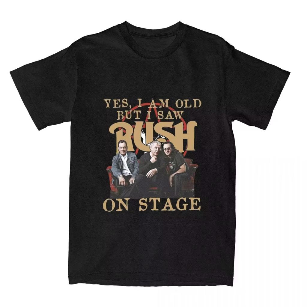 Rush Rockband Sommer Mode T-Shirt Baumwolle Rundhals Kurzarm Lässiger Druck 1981 Tour Hohe Qualität