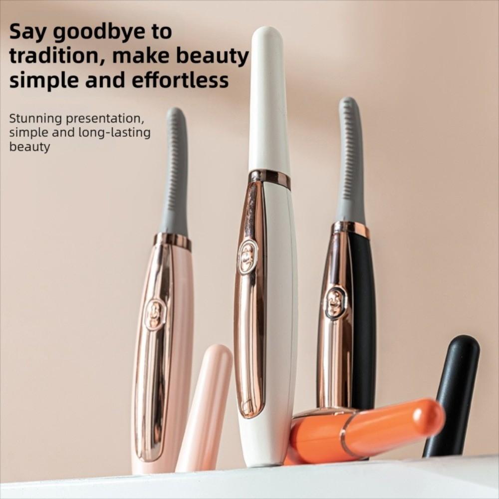 USB Port Rechargeable Heated Eyelash Curler Portable, Eyelash Curling Machine for All Eye Shapes
