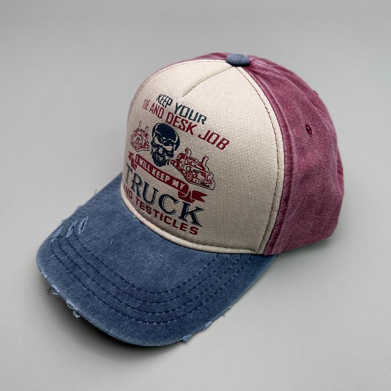 Motorcycle Sunshade Men Women Baseball Hats Cotton American Style Retro Contrasting Colors Fashion Snapback Caps Versatile New