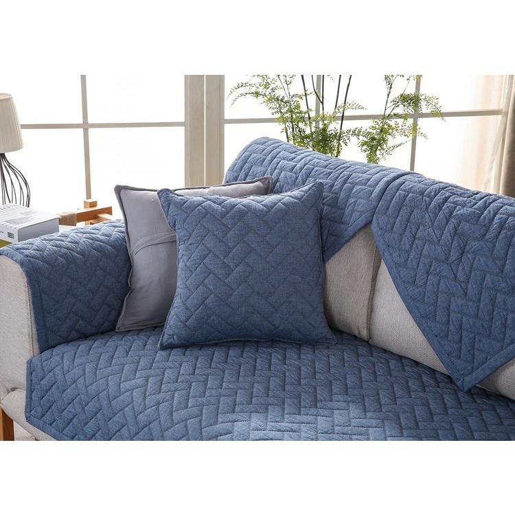 Sofa Cushion Cushion Pure Cotton Washed Cloth Non-Slip Four Seasons Modern Simple Sofa Cushion Towel Cover