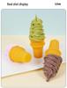 Simulation Ice Cream Cone Prop: Crispy Sweet Cone Model for Night Market Stall or Dessert Decor