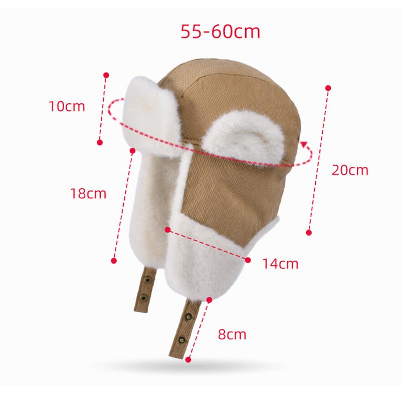 Χειμερινό Αντιανεμικό Προστατευτικό Αυτιών Πουλόβερ Σκουφάκι Ποδηλασίας Σκι Φλις Σκουφάκι Γυναικείο Χοντρό Αδιάβροχο Ζεστό Σκουφάκι για Μεγάλο Κεφάλι Καπέλο Μπόμπερ