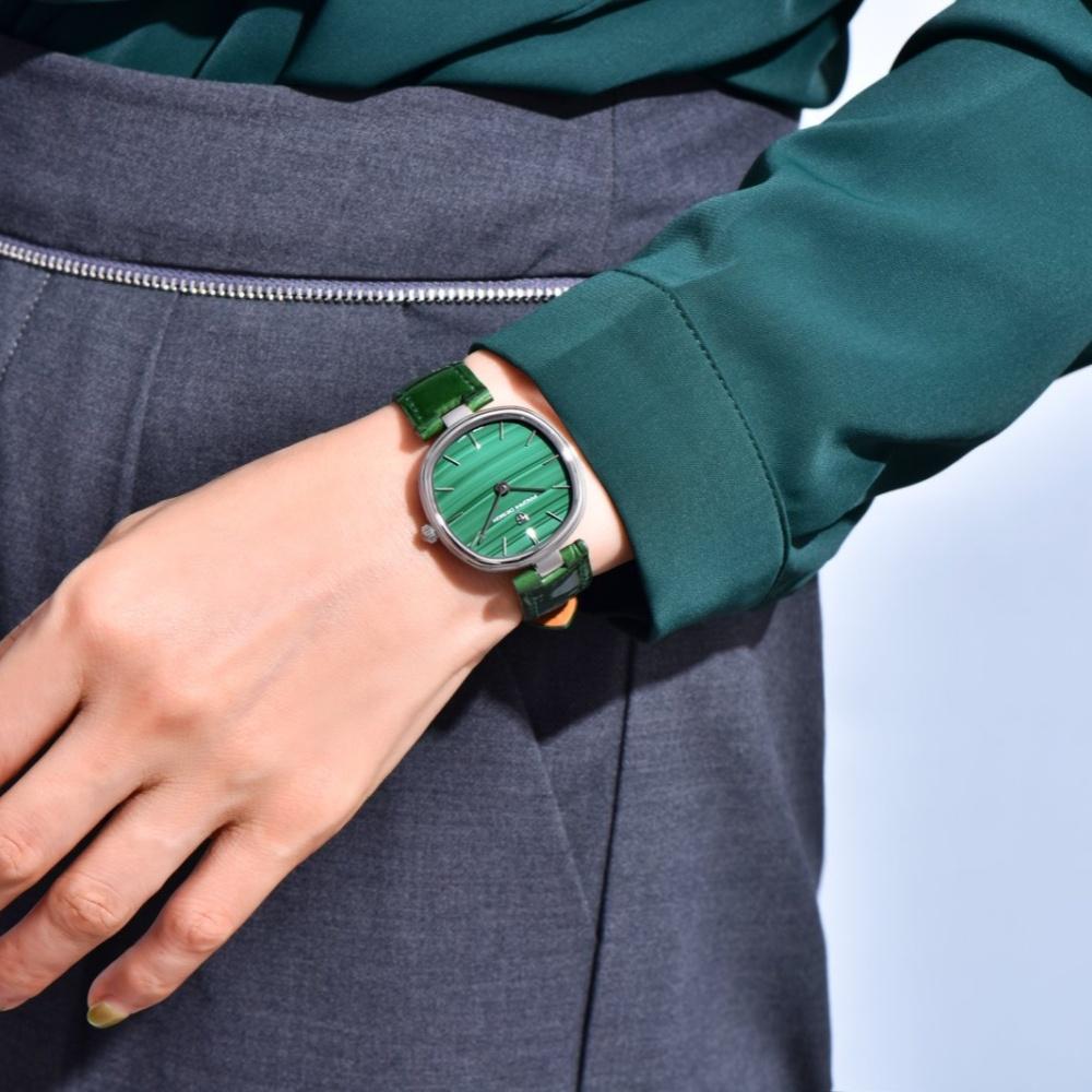 PAGANI DESIGN PD-1825 Women Quartz Watch Miyota GL22 Purple Mother of Pearl Dial Sapphire Glass Navy Blue Leather Strap Ladies