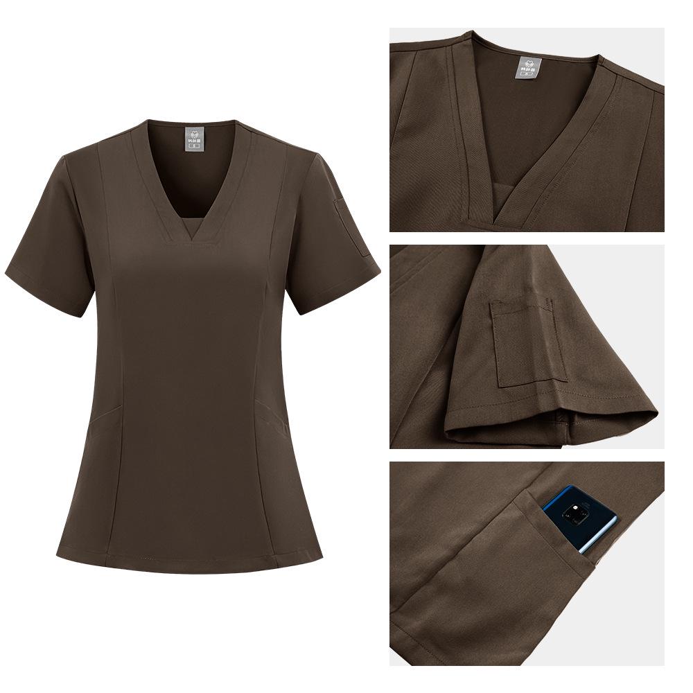 Unisex Snabbtorkande Tandvårdsskrubbdräkt - Sjuksköterske-/Skönhetsterapeutuniformsset