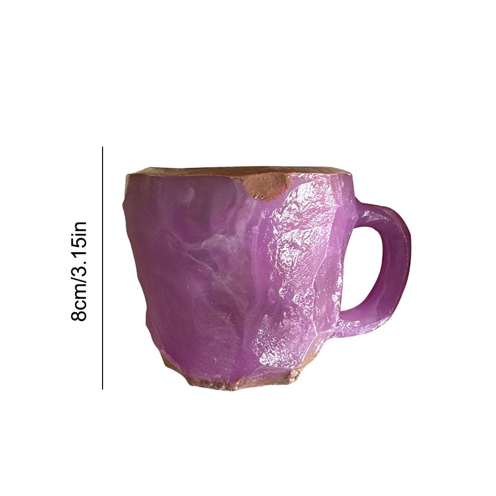 Coffee Mugs Imitation Mineral Crystal Elegant Imitation Mineral Cup Multi-use Imitation Mineral Crystal Mug for Home Office
