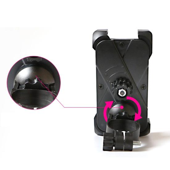 Bicycle Motorcycle Phone Holder Bike Handlebar Clip Stand GPS Mount Bracket