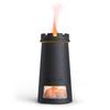 Difusor de Aroma e Umidificador de Chama – Luz de Vela LED de 7 Cores, Difusor de Óleo Essencial com Névoa Fria Ultrassônica de 130ml para Quarto, Escritório, Mesa