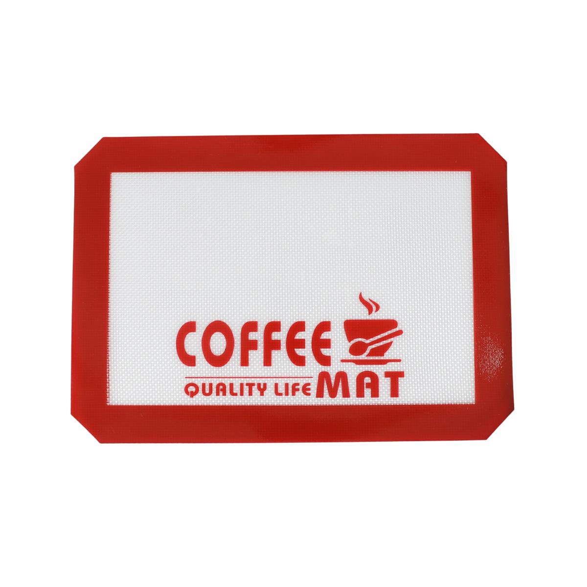 

Leeseph Silicone Coffee Maker Mat for Countertops, Waterproof Oilproof Coffee Bar Accessories-Table Mat Under Appliance 30x21cm червоний