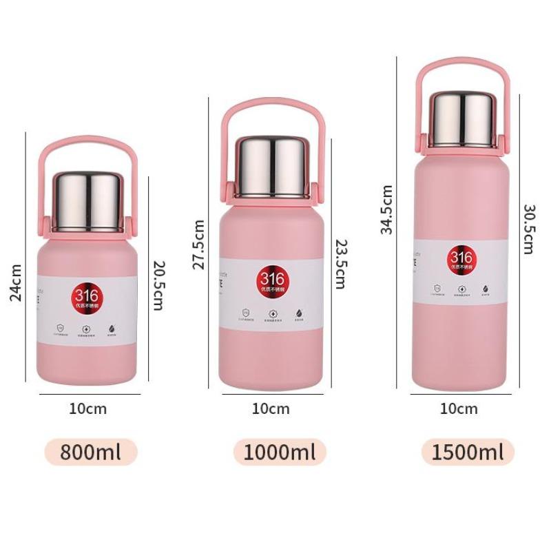 316 Stainless Steel Thermos Cup, High Value, Large Capacity Thermal Insulation Pot, Portable, Outdoor Men and Women Water Cup