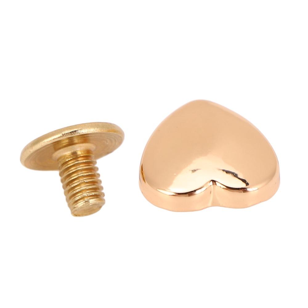 20pcs 14mm Size Decorative Stud Rivets Crossing Screw Gold/White/Bronze Color Leather Stud Kit Back Stud Design