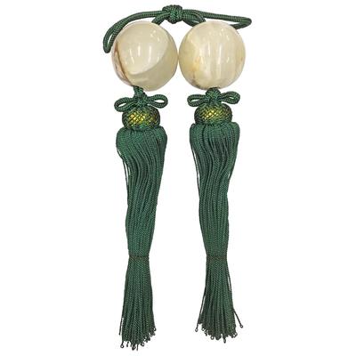 Fukui Metal Crafts: A Decorative Piece To Enhance Hanging Scrolls, Green Wind Chime F-0283