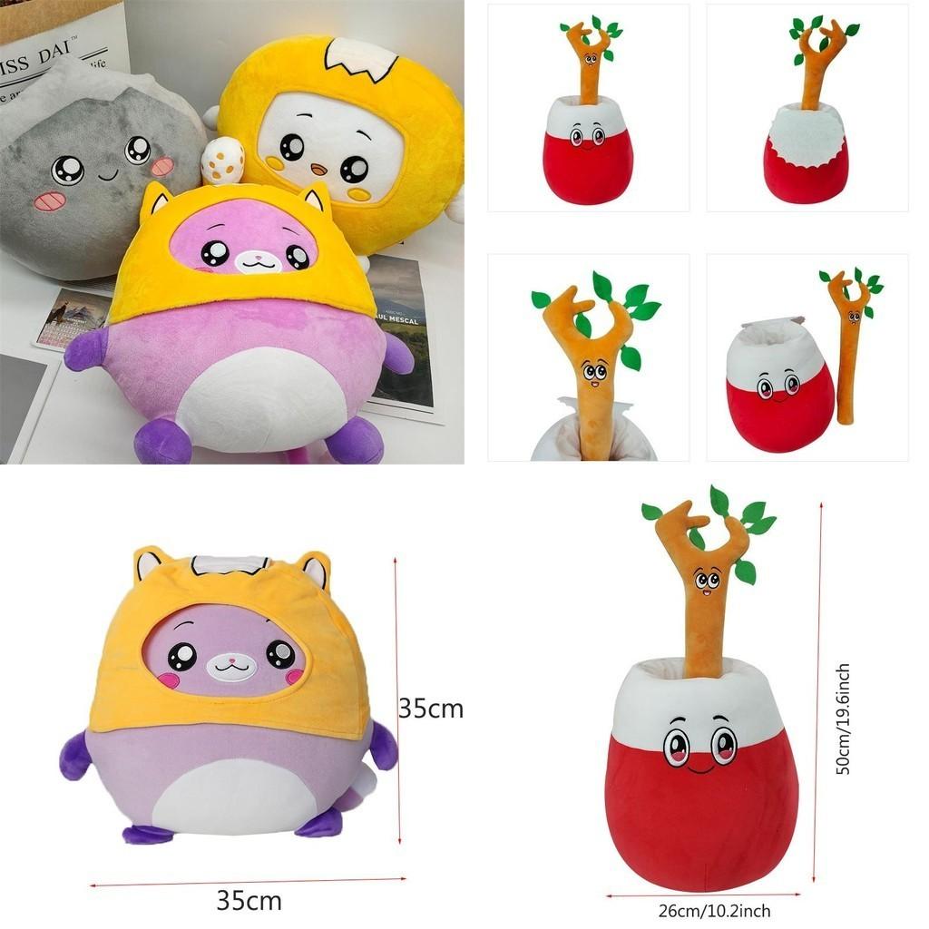 Lankybox Foxy Boxy Shark Rocky Sticky Plush Toys Maximum Softness And Comfort