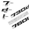 ABS Emblem Glossy Black Car Sticker Badge Decal Body Trunk Decor for BMW 728i 730i 735i 740 745i 750i 760i  730d 740d 750d 760d
