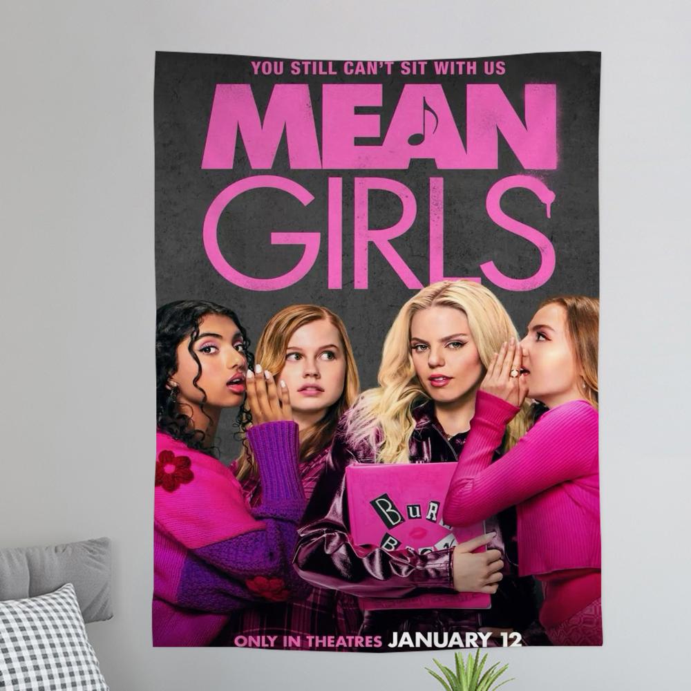 Mean Girls Movie Printed Large Wall Tapestry Indian Buddha Wall Decoration Witchcraft Bohemian Hippie Wall Art Decor