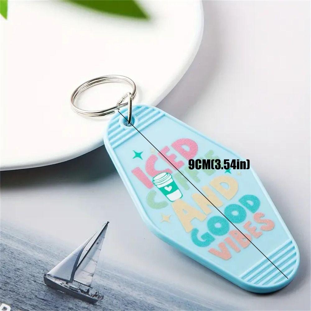 ABS Hotel Key Chains 9*4.5CM Number Plate Waterproof Key Plate