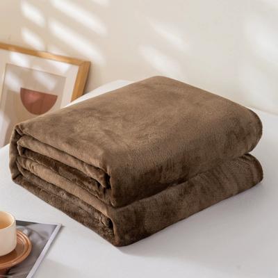 70x100cm Solid Color Simple Plush Blanket Multi-functional Farley Plush Thickened Warm Blanket