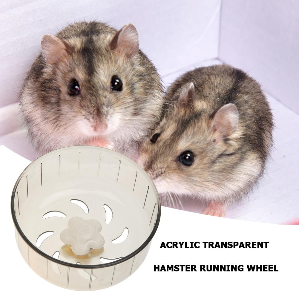 Transparent Hamster Running Wheel Treadmill Small Pet Toys Silent Running Wheels China Mainland