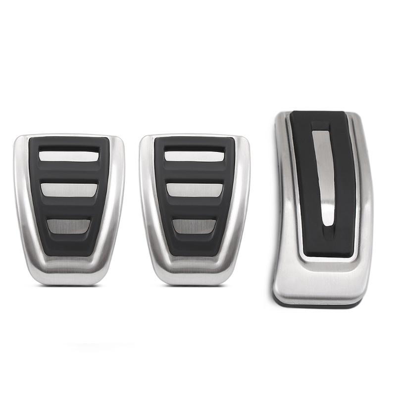 Car Foot Pedal For VW Volkswagen Virtus Polo Sedan Škoda Slavia 2018~2025 Brake Pedal Stainless Accelerator Cover Car Acessories