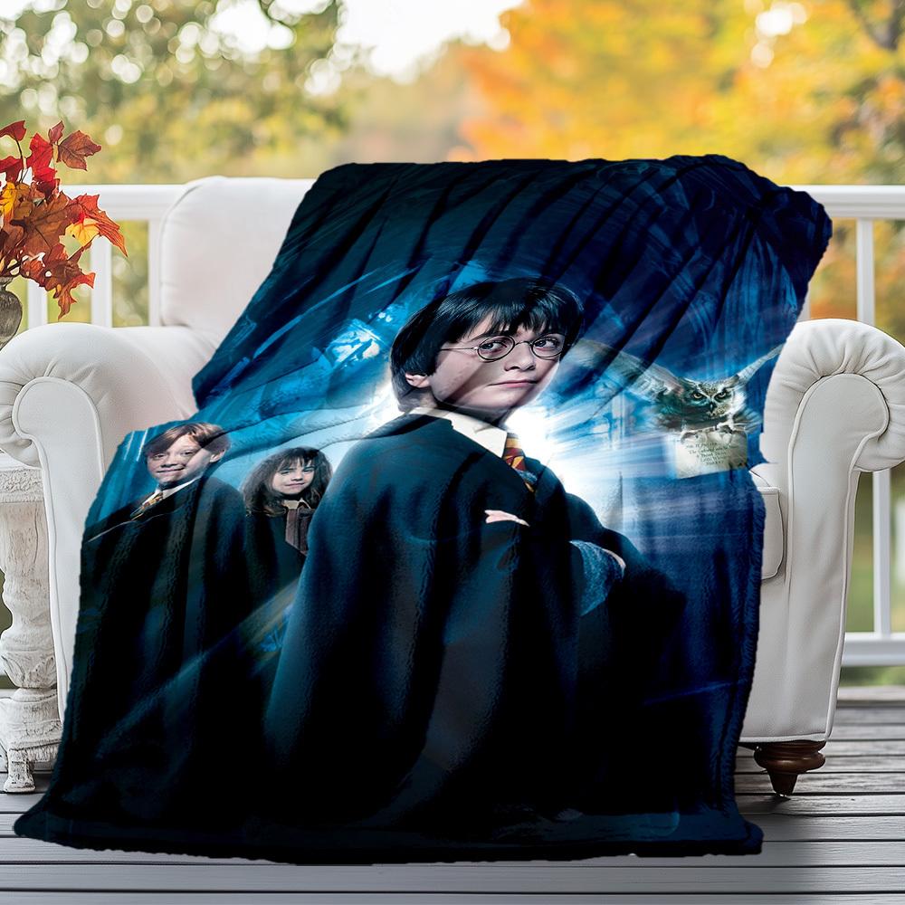 1pc Harry Potter,Hogwarts,magic Outdoor Flannel Throw Blanket All Season Soft Warmth,Home Decor 1031199