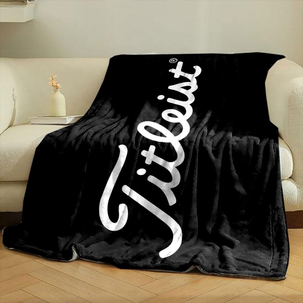 Titleist Logo Blanket Bedroom Blanket for Livingroom Couch Lunch Break Soft Cozy Throw for Friend's Festival Gift