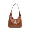 Two-Piece Bag Set Soft Leather Tote Bag Women's Retro Large Capacity Shoulder Bag Underarm Bag