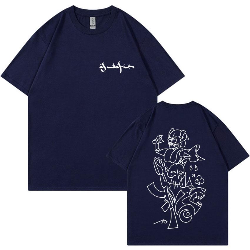 Rapper Al Safir Tour Fashion Graphics Tshrits Mens Oversized Short Sleeve Tide Tshirts Casual T Shirt Unisex Hot Sale Streetwear