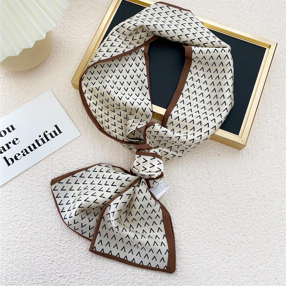 New Scarves Silk Scarves Women'S Spring And Autumn Season Long Decorative Professional Scarves Summer Thin Styles Paired With Shirts Stylish