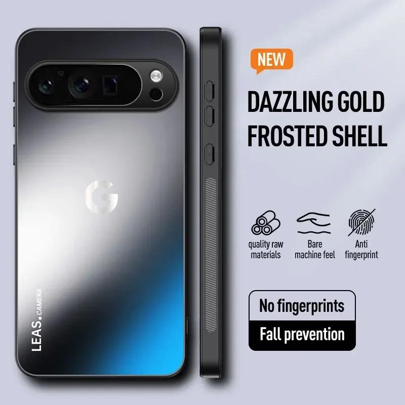 Custodia Lussuosa AG Opaca Anti-impronte Digitali per Google Pixel 10 9 Pro XL 8 7 6 A/Pro Paraurti Antiurto Protegge Copertura Posteriore