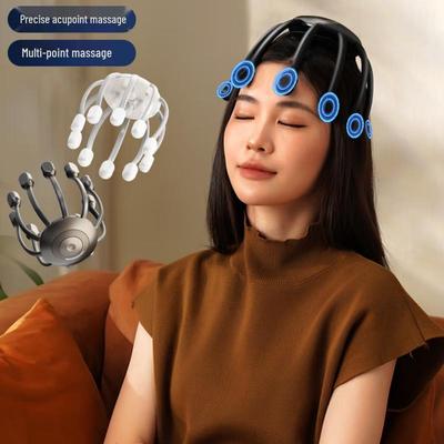 HEZHENG Wireless Multi-Dimensional Scalp Massager CN Plug (adapter Included)