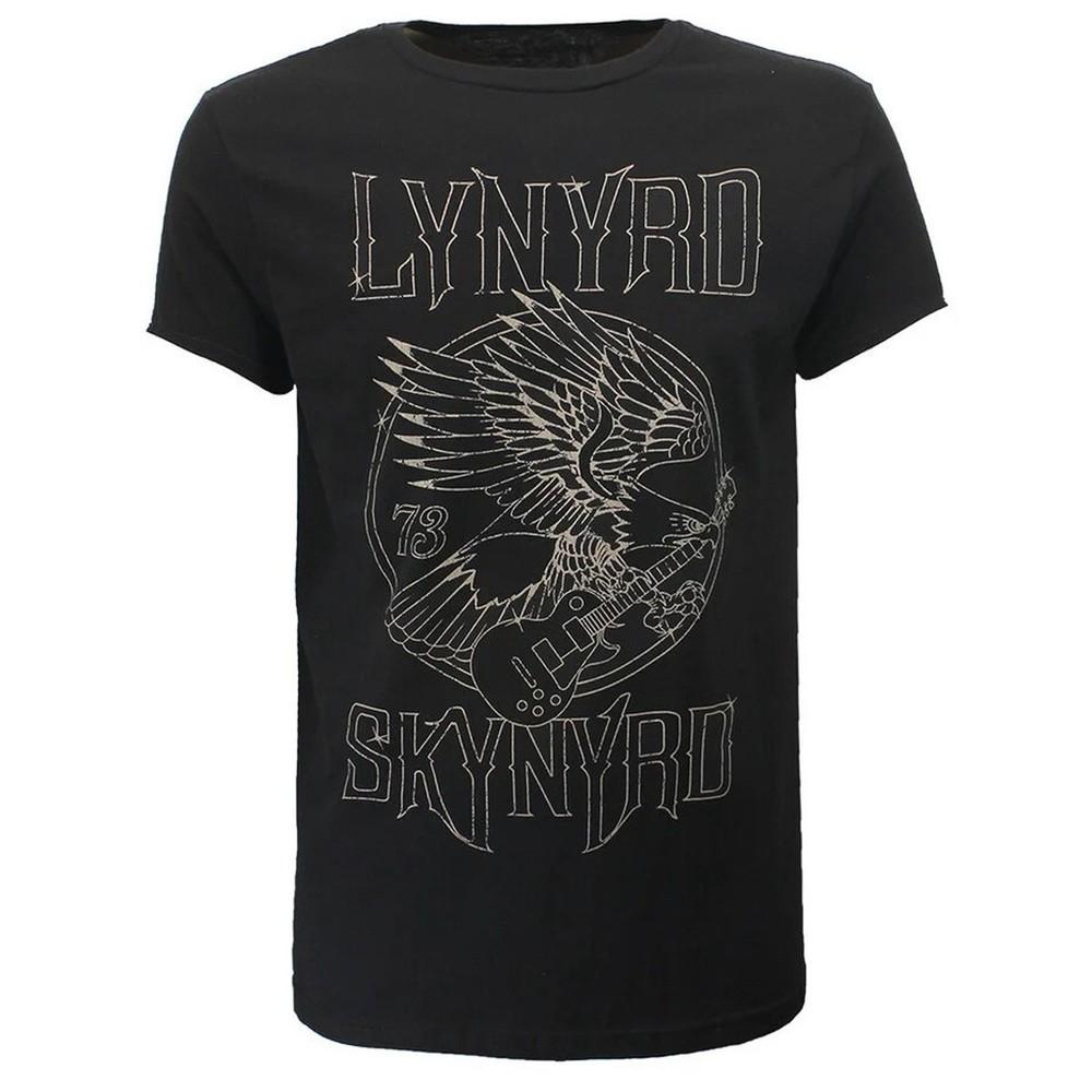 Lynyrd Skynyrd T-Shirt Eagle Guitar Rock Official New Black