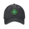 Boston Celtics Vintage Logo Washed Canvas Baseball Cap Classic Green Shamrock Design Adjustable Fit Unisex Streetwear Style Hat