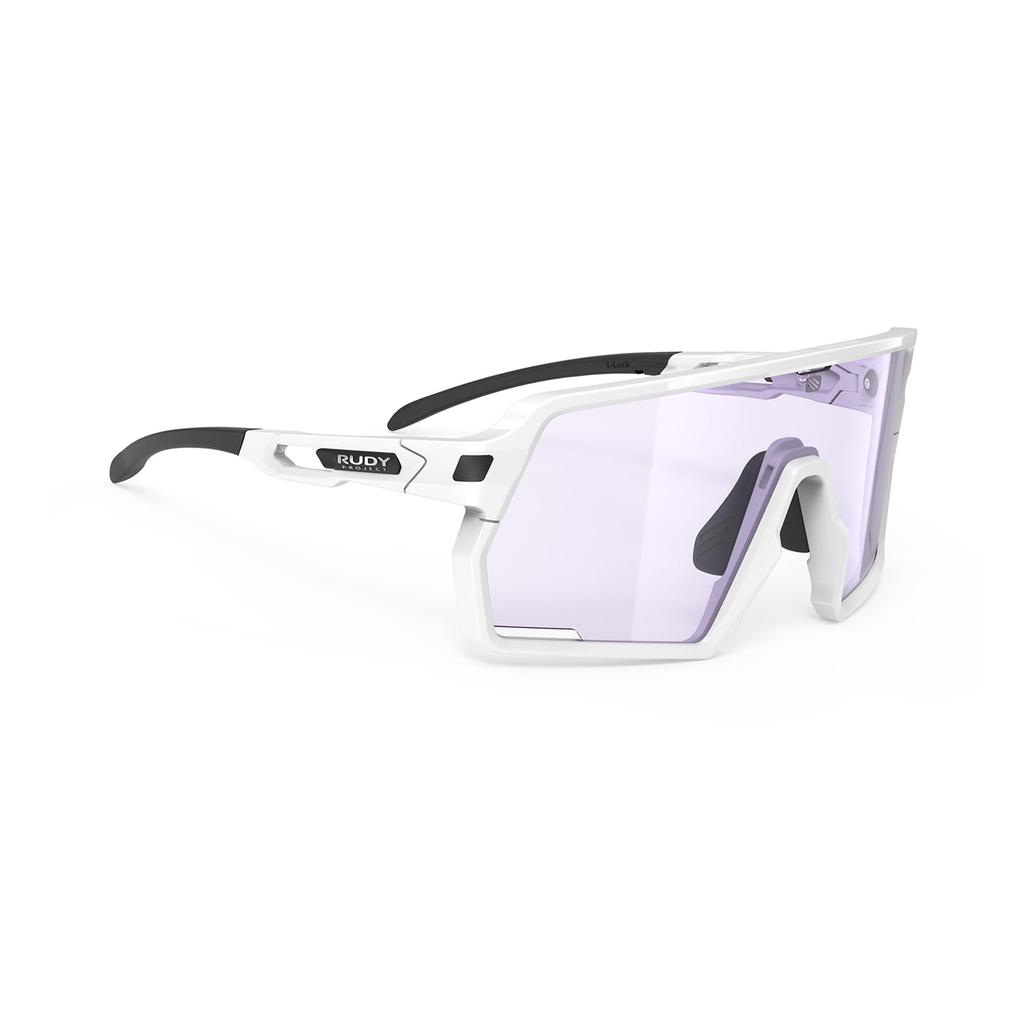 RUDYPROJECT Kelion Weiß Glänzend Impact X 2 Photochrome Laser Violette Linse 144mm Sonnenbrille, Gestell, Linse, SP857569-0000, Breite