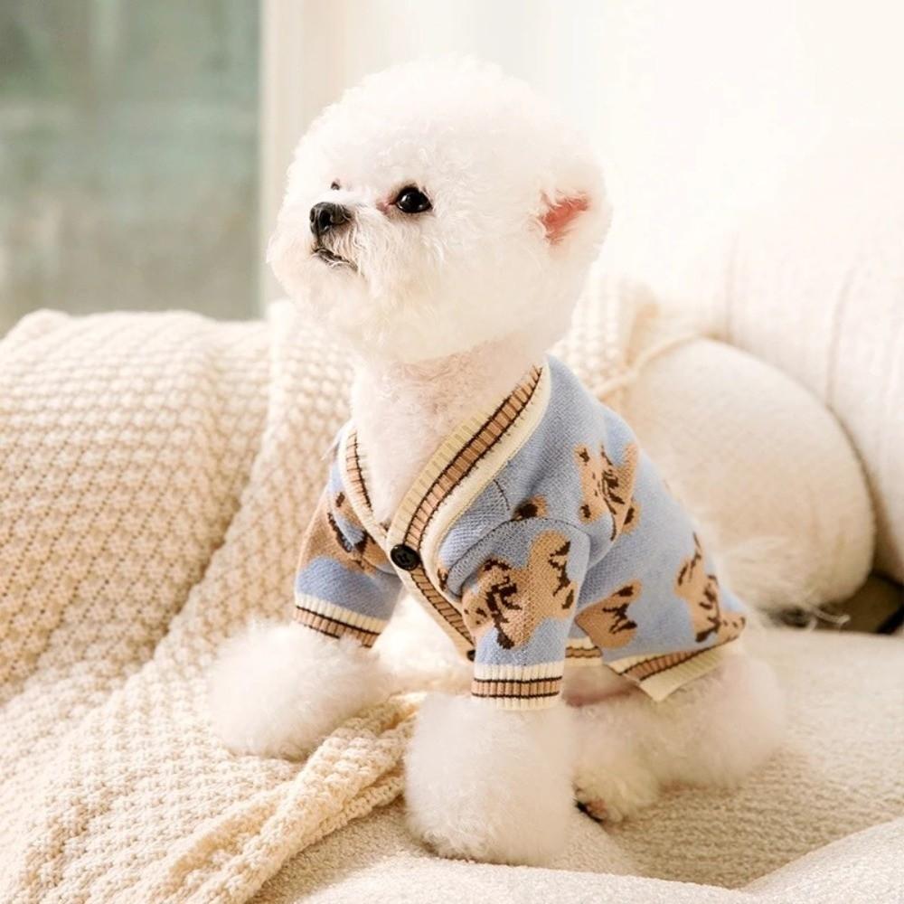 Warm Pet Dog Clothes Knitted Dog Winter Clothes  for Small Medium Dogs Chihuahua Puppy Pet