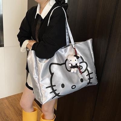Tasche mit großem Fassungsvermögen Cartoon Leichte Tragetasche Niedliche Handtasche Mode Schülerin Pendler Schultertasche