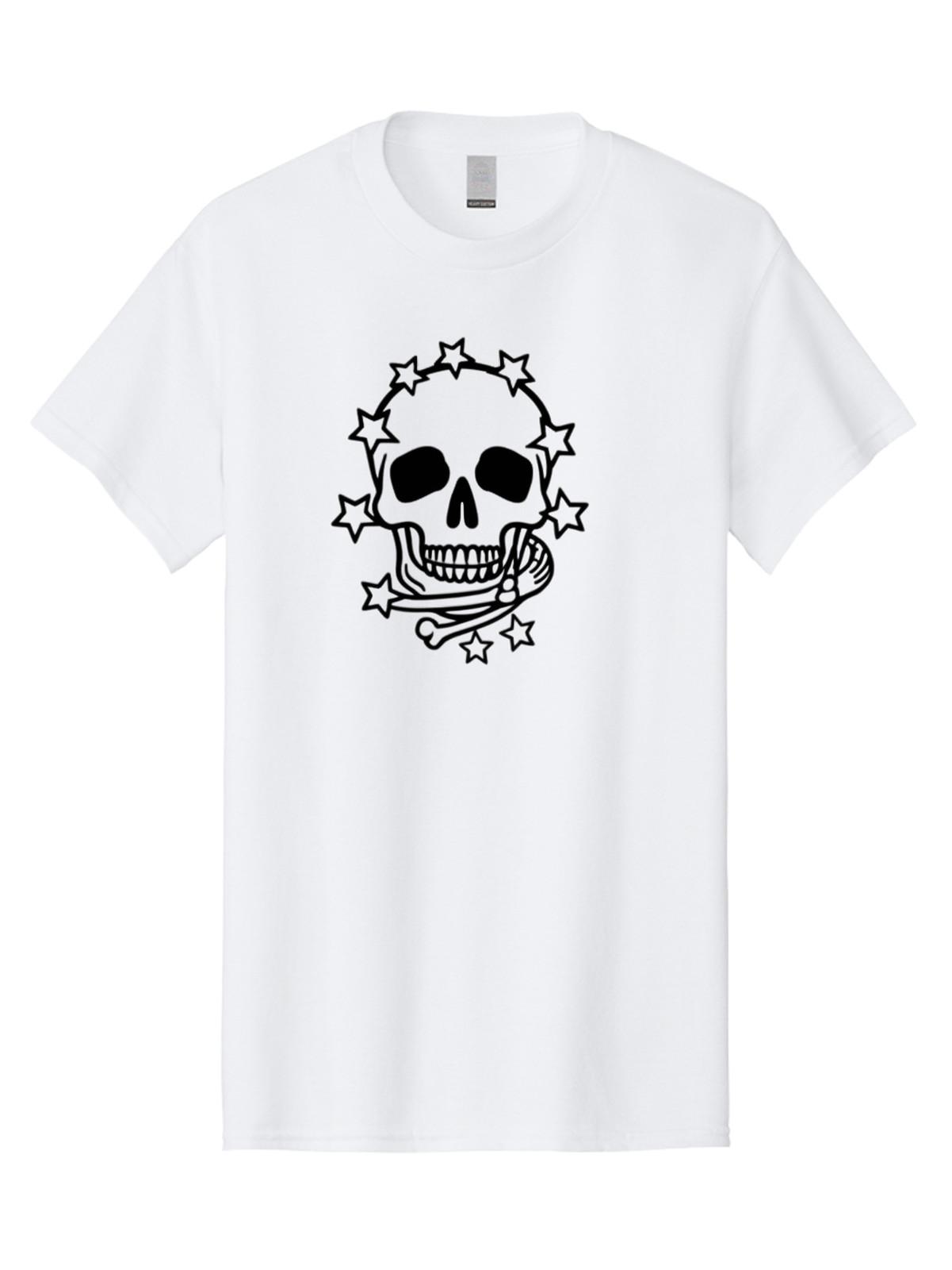 Skull-And-Crossbones Mens Graphic Tee, 100% Cotton, Casual Summer Wear S