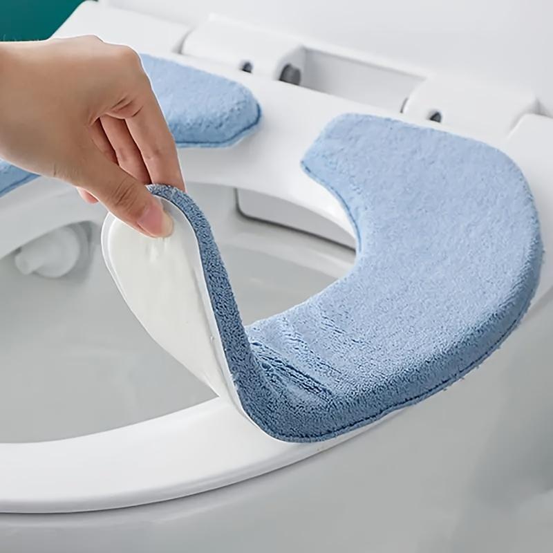 [ Toilet Cushions] Soft Set of Washable Toilet Seat Cushions - Thickened and Comfortable Warm Seat Cover - Easy Installation