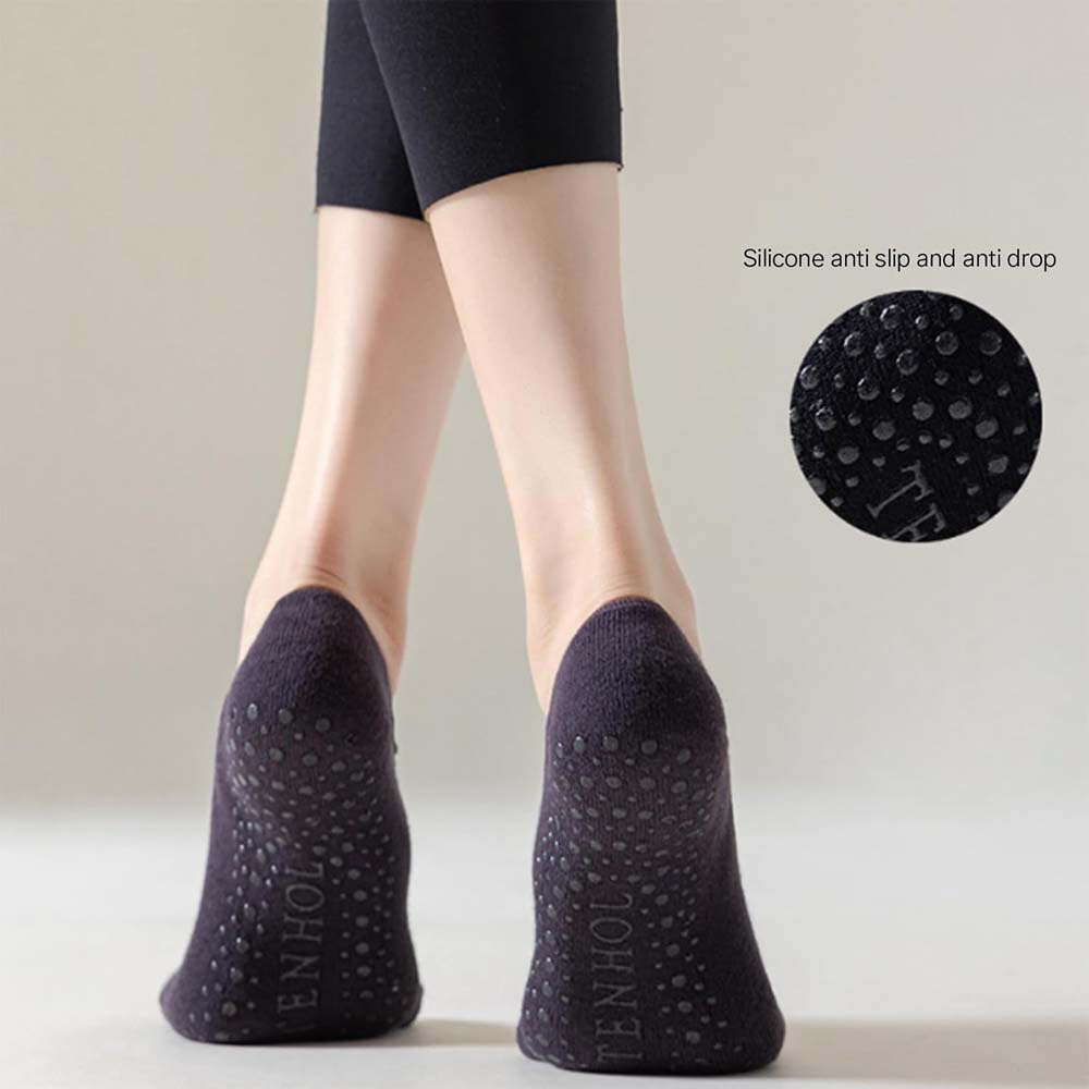 4 Paar Antislip Enkel Yoga Sokken voor Dames – Perfect voor Yoga, Pilates en Workouts