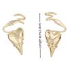 Twined Metal Eardrop Irregular Exaggerated Earrings Temperament Heart Earrings  Party