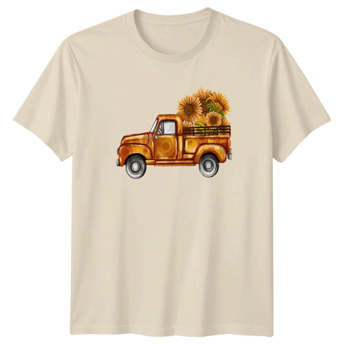 Sunflower Womens T-Shirt Sunflower Farmhouse Floral Gardening Gift For Her XXXXL