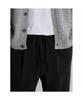 8SECONDS [Everyday Slacks] Fleece-Lined Wide Fit Elastic Waist Slacks - Black