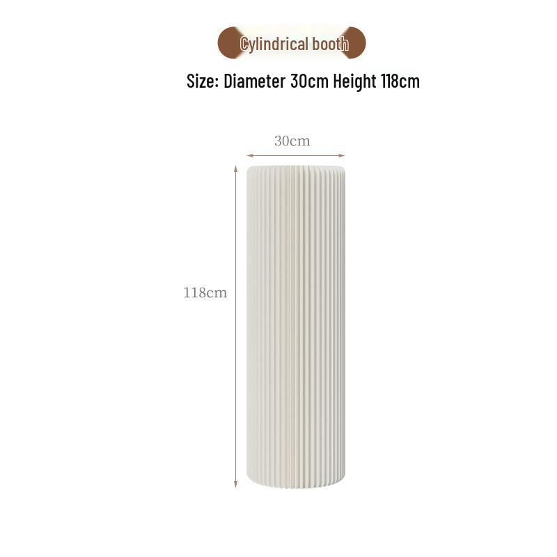 Multi-Layer Folding Exhibition Stand & Wedding Aisle Display Rack with Creative Cylinder Design