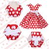 Mouse Costume for Polka and Great for Everyday Wear [Formemory] Kids, Cosplay, Halloween, Christmas, Dots, Skirt, Dress, Bag, Headband, 3-Piece Set,