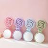 1Pcs Mini Portable Scalp Massage Comb 2 In 1 Foldable Comb With Makeup Mirror For Travel Easy To Carry Great Gifts