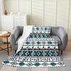 Contemporary Swirl Ring Line Art Pattern Comfortable Fleece Blanket Fit Living Room Bed Office All-match Simple Household Decor