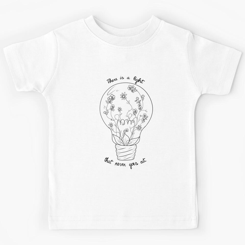 There Is A Light That Never Goes out The Smiths Lyrics Illustration Kids T-Shirt 150