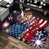 1pc God Bless America Fireworks Carpet Rug for Bedroom Living Room Decor Sofa Home Game Area Rug Non-slip Floor Mat. D72201183
