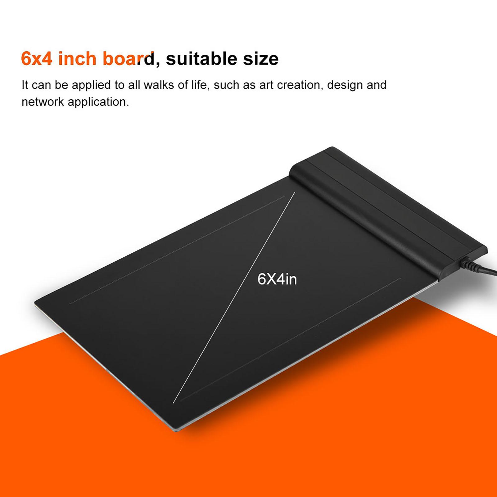 

S640 Графический планшет Планшет для рисования 6x4 дюйма Графический планшет для рисования Планшет с пером 8192 уровня