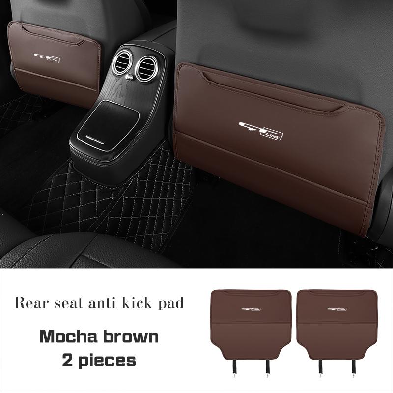PU-Leder Auto Sitz Anti-Tritt-Matte für KIA Cadenza Sorento K3 K4 K5 K8 K9 Ceed Forte Sportage Seltos Schutzabdeckung Aufbewahrungstasche